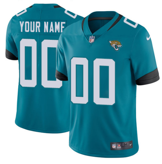 Women's Jacksonville Jaguars ACTIVE PLAYER Custom Teal Vapor Untouchable Limited Stitched Jersey(Run Small)